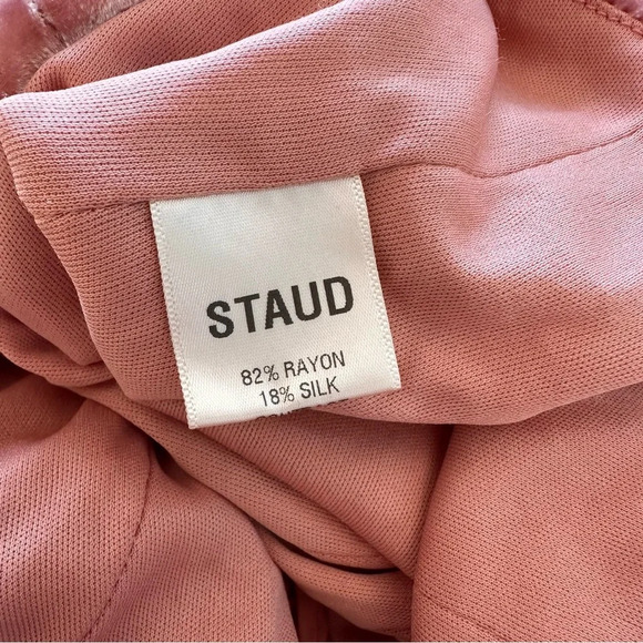 Staud Clothing Pink Velvet Marie Top Small Antique Rose - Picture 10 of 12